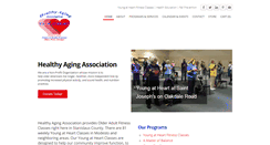 Desktop Screenshot of healthyagingassociation.org