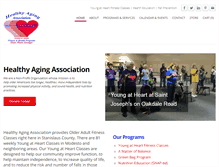 Tablet Screenshot of healthyagingassociation.org